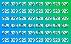 Spot the odd number to prove your sharpness