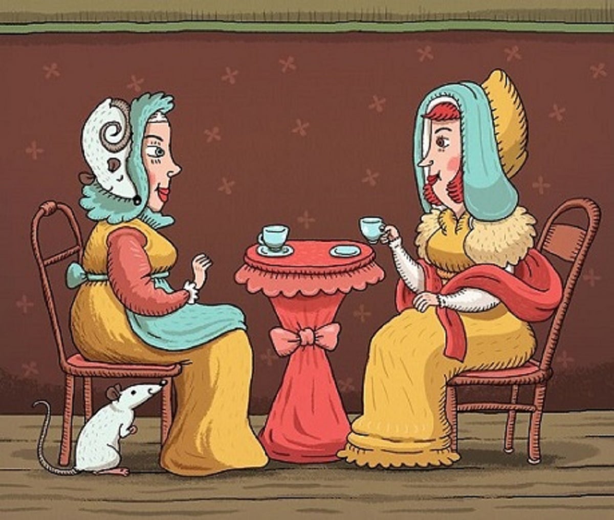 IQ test ladies' tea room