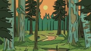 Only a genius can spot the hidden deer in the forest