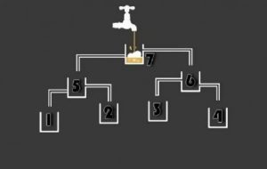 Which glass fills first?