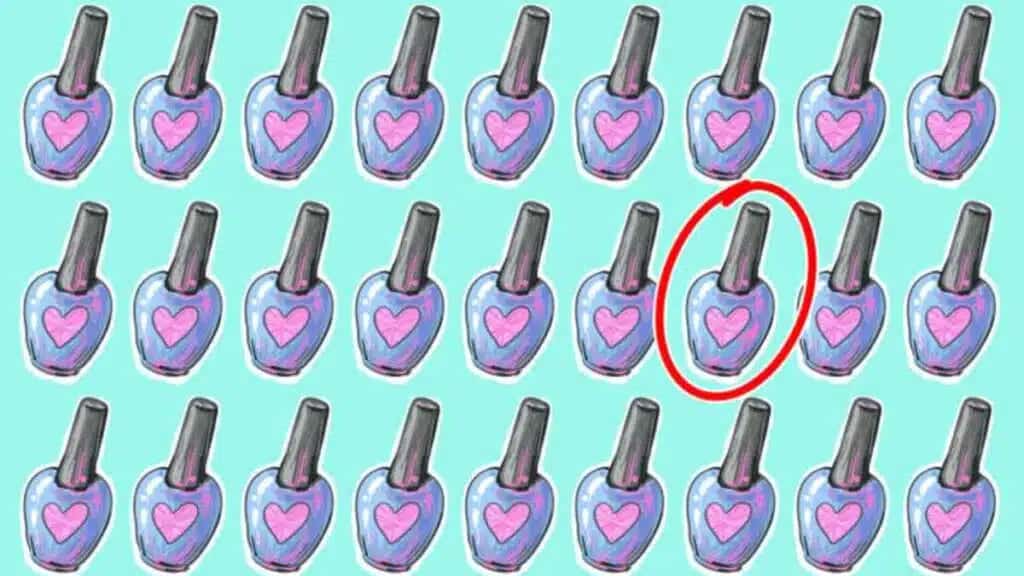 solution spot the different nail polish in 7 seconds