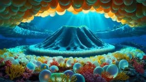 Underwater volcano releases over a million giant eggs in sudden eruption
